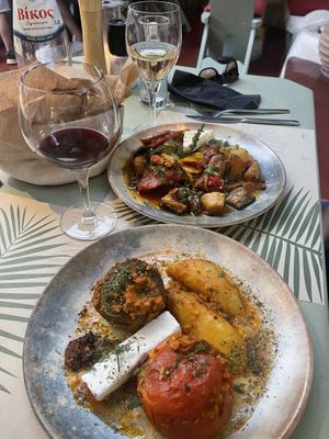   at Karma in Santorini