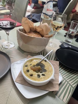   at Karma in Santorini