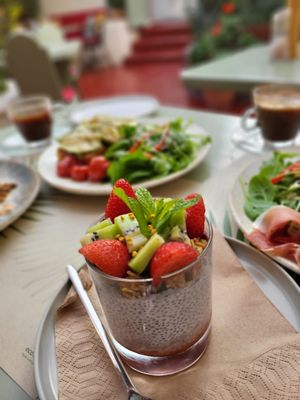   at Karma in Santorini