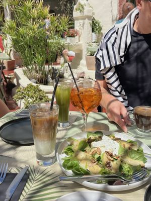   at Karma in Santorini