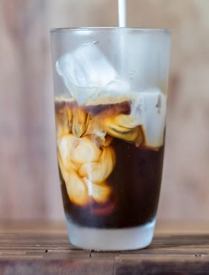 Cold Drip Coffee. at Karma in Santorini