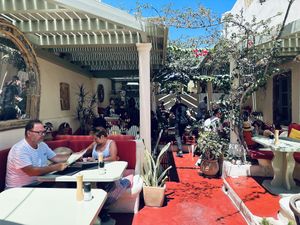   at Karma in Santorini