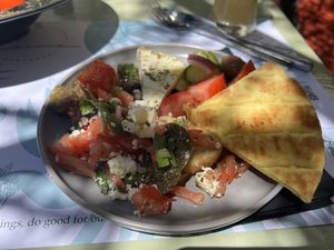   at Karma in Santorini