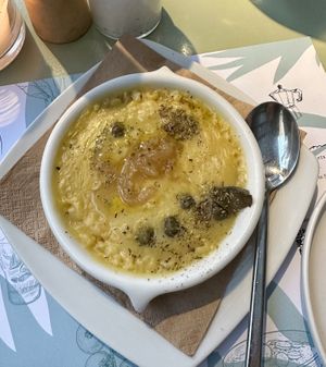 Fava dip (my favorite!)  at Karma in Santorini