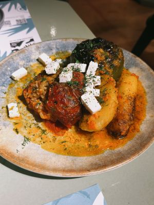 Gemista  at Karma in Santorini