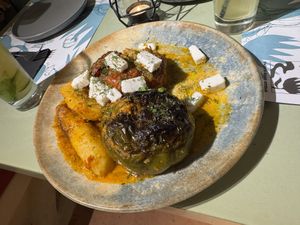   at Karma in Santorini