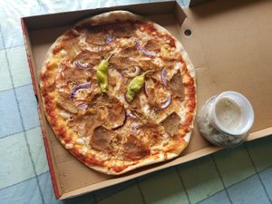 Pizza in the box at Pizzakväll in Malmo