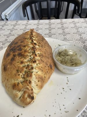 Vegan Calzone 🍕  at Söderkulla Pizzeria in Malmo
