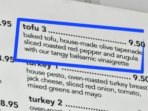 Menu at Influx Cafe - Little Italy in San Diego