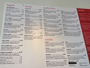 food menu  at Influx Cafe - Golden Hill in San Diego