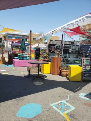 Seating at The Dojo Cafe - Coffee Trailer in San Diego