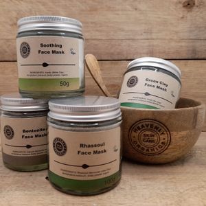 Face masks for a range of skin types and requirements. Soothing to detoxifying. at Heavenly Organics in Ceredigion