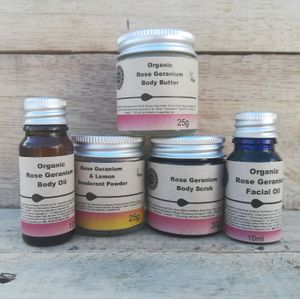 A range of sample sets for you to try out our products.  They also make great gifts. at Heavenly Organics in Ceredigion