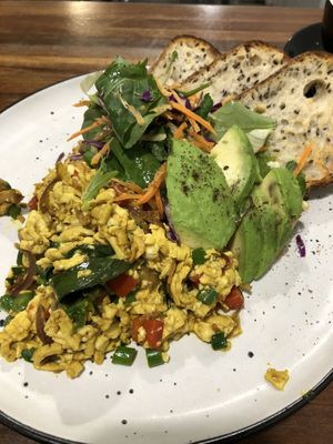 Tofu Scramble at Organic Produce Cafe in Surry Hills