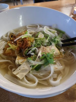 Pho soup at VG Wok in Helsinki