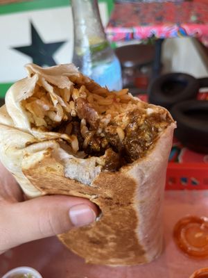 Cauliflower mole burrito   at Burrito Republic in Ridgewood