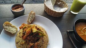 Cous cous. Delicioso. at Ecos del Mundo in Mexico City