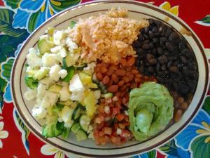 Verduras Burrito without tortilla. (Not the entrée plate.) at Burritoville Mex Food in Larkspur