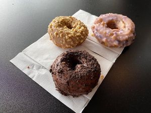 Medley of donuts at Vegan Bistro in San Jose