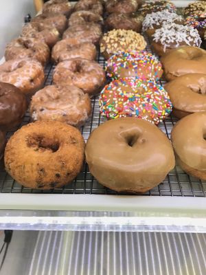 some of the cake donuts at Vegan Bistro in San Jose