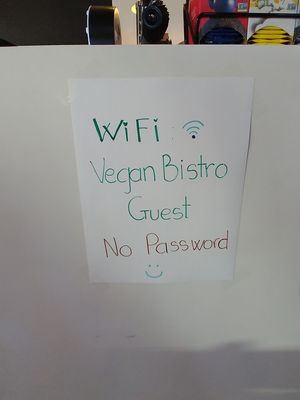 Wifi at Vegan Bistro in San Jose