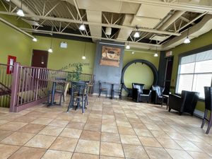 Upstairs  at Tazza Cafe in Tracadie