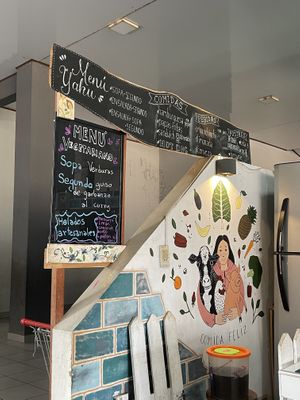 Not sure if the burgers and other items were available, he didn’t ask but just immediately served us up the menu del día   at Yaku in Samaipata