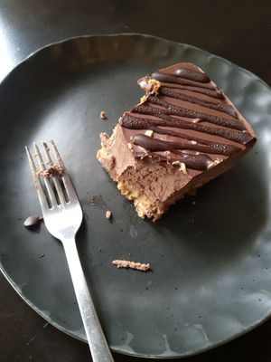 Chocolate hazelnut slice at Willi's Kitchen in Wellington