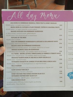 Non-vegan menu but lots of options can be veganised at Willi's Kitchen in Wellington