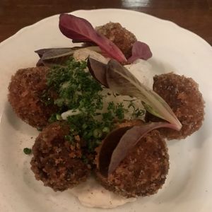 Porcini Arancini… delicious! at Pino's in Islington