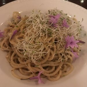 Smoked Aglio el Olio was divine and so unexpected! at Pino's in Islington