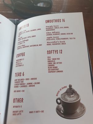 Drink menu 2021 at Pino's in Islington