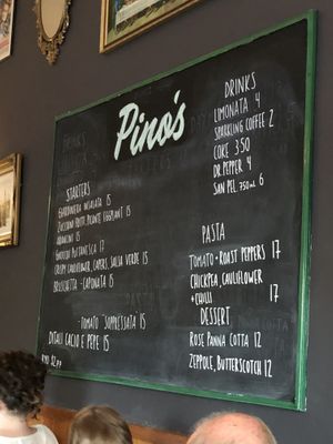 Everything is delicious at Pino's in Islington