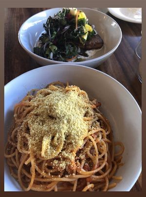 I had tomato style pasta  at Pino's in Islington