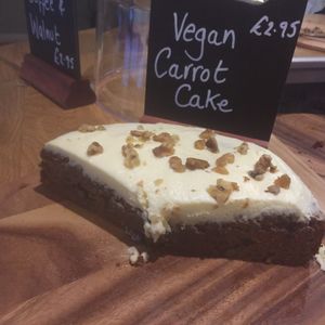 Homemade Vegan Carrot Cake at The Yard in Oakham