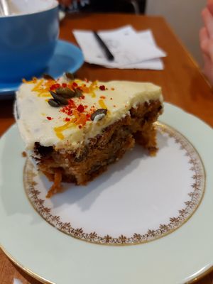Carrot cake at eteaket in Edinburgh