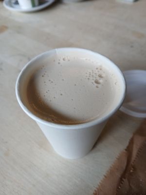 Soy chai latte at Soderberg in Edinburgh