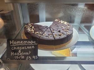 Chocolate and Hazelnut Torte at Fron Goch Garden Centre in Caernarfon