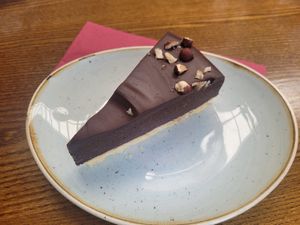 Chocolate and Hazelnut Torte at Fron Goch Garden Centre in Caernarfon