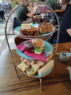 Vegan afternoon tea at Fron Goch Garden Centre in Caernarfon