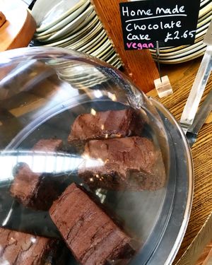 Chocolate cake at Fron Goch Garden Centre in Caernarfon
