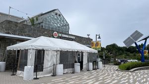 Outdoor Seating  at Koshary Corner in Clarksville