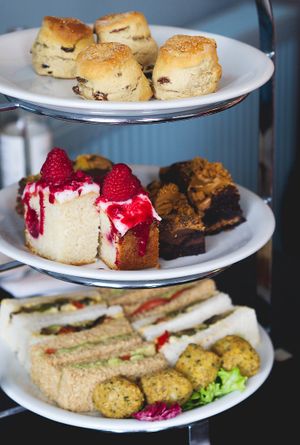 Vegan afternoon tea at Mimi's Bakehouse in Edinburgh