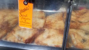 Sweet potato and chickpeas at Balkan Bites in London