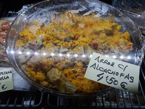 paella style rice with artichokes at Sr. Matambre in Madrid