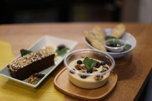Sweet bites. But Beanuts has more too offer – Carrot soup, Polish rye soup, and mezze platters.  at Beanuts - Pop Up in London