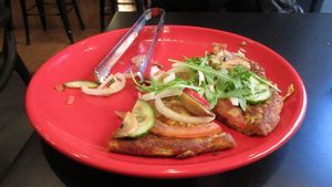 Vegan Omelette at Beanuts - Pop Up in London