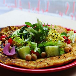 Vegan omelette  at Beanuts - Pop Up in London