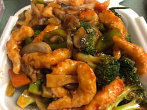 Mock shrimp  at New Hong Kong in Memphis