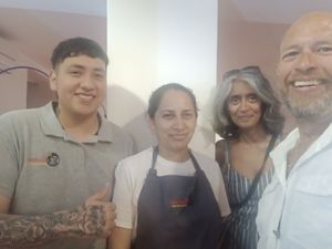 Staff Omar and Veronica at La Madrisima in Toledo